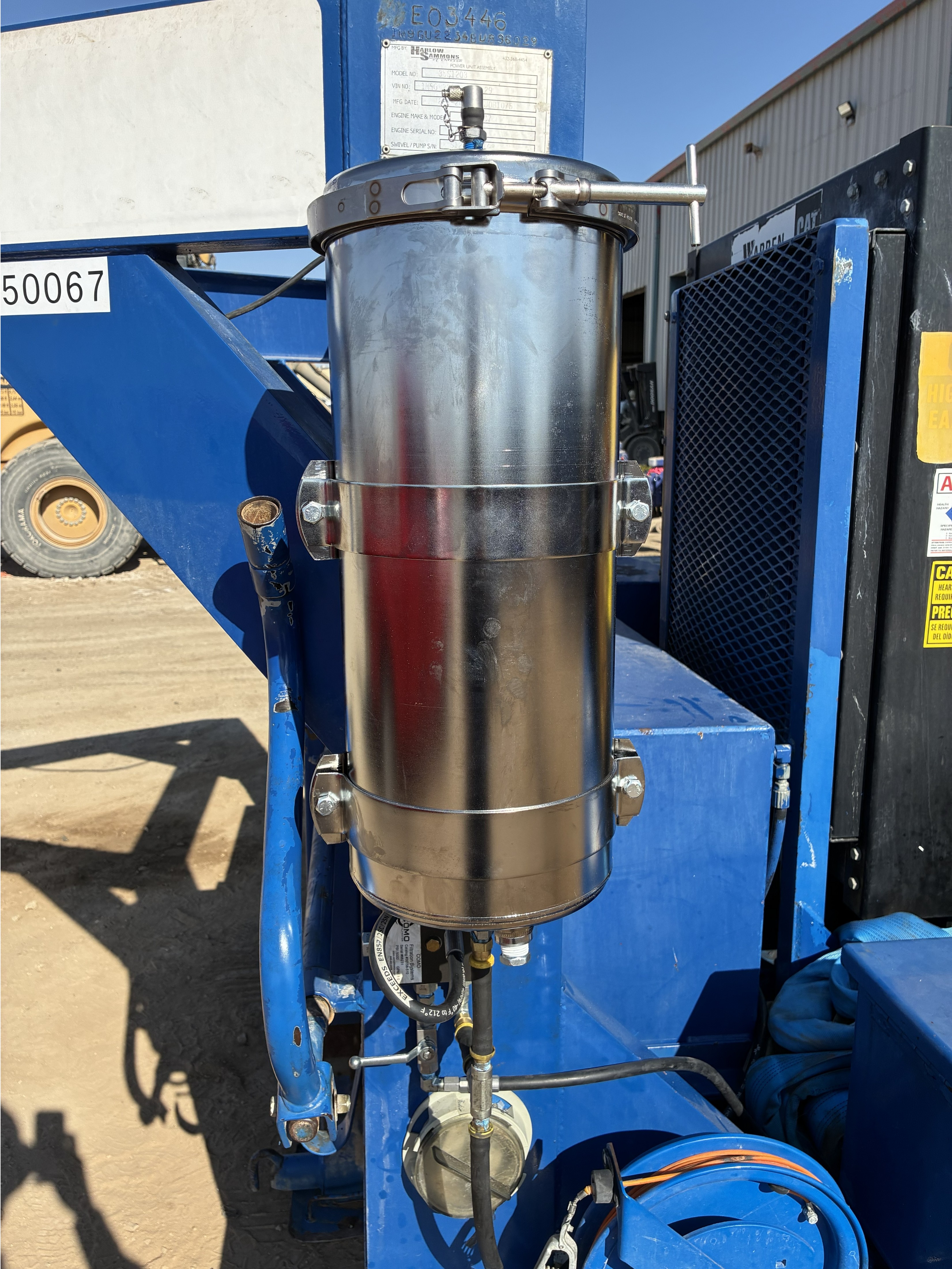 Hydraulic filter install — Swivel Unit